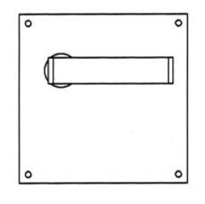 Union Sable Door Furniture On 152mm Plate Euro AS