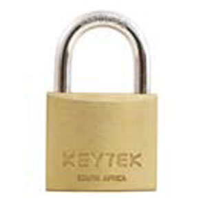 Keytek Brass Padlock 50MM Keyed Alike