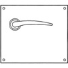 Union Waterbok Door Furniture 178mm Plate Lock AS