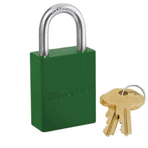 Master Lock Safety Padlock Aluminium Green KD