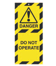 Tag 50x110 mm Danger Do Not Operate (10)