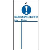 Lockout tags 200x100mm Maintenance Record (10)