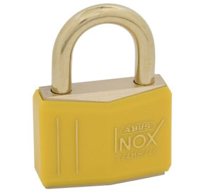 Abus T84 Inox Padlock 40mm Yellow