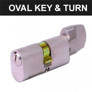 Oval Key & Turn Cylinders