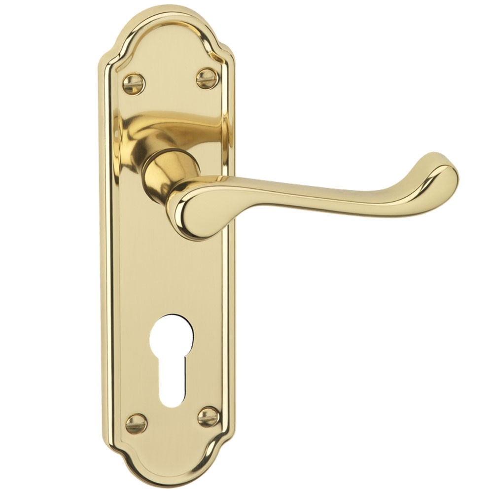 Asec Urban Lever Handles on Backplate PB