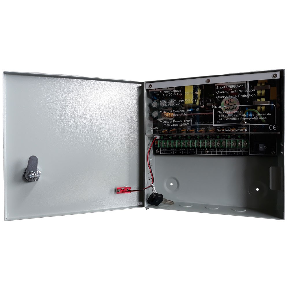 Securi-Prod CCTV 9 Way 9AMP Power Distribution Box