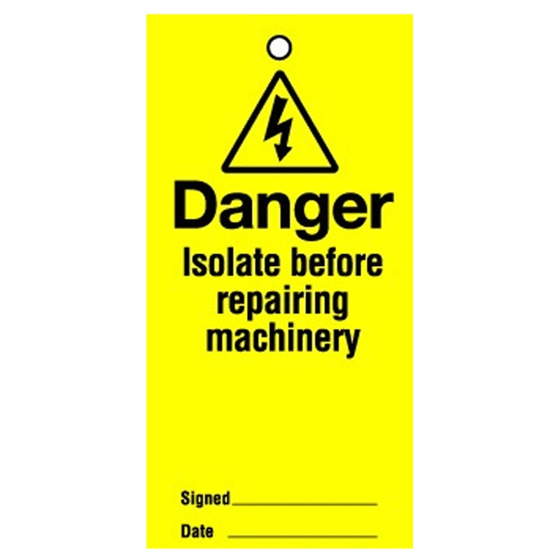 Lockout Tag Danger Isolate Before