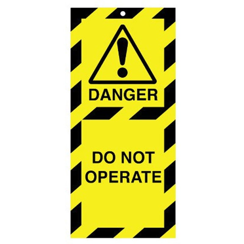 Poly Tag Do Not Operate 50mm