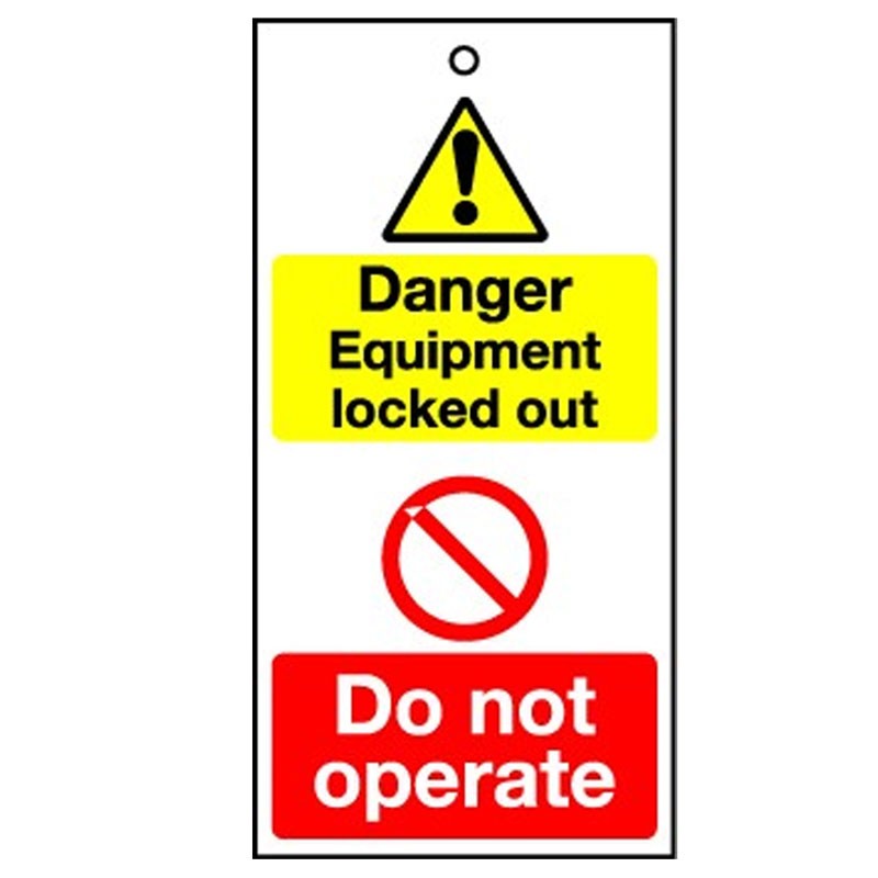 Lockout Tag Danger Equipment Locked 