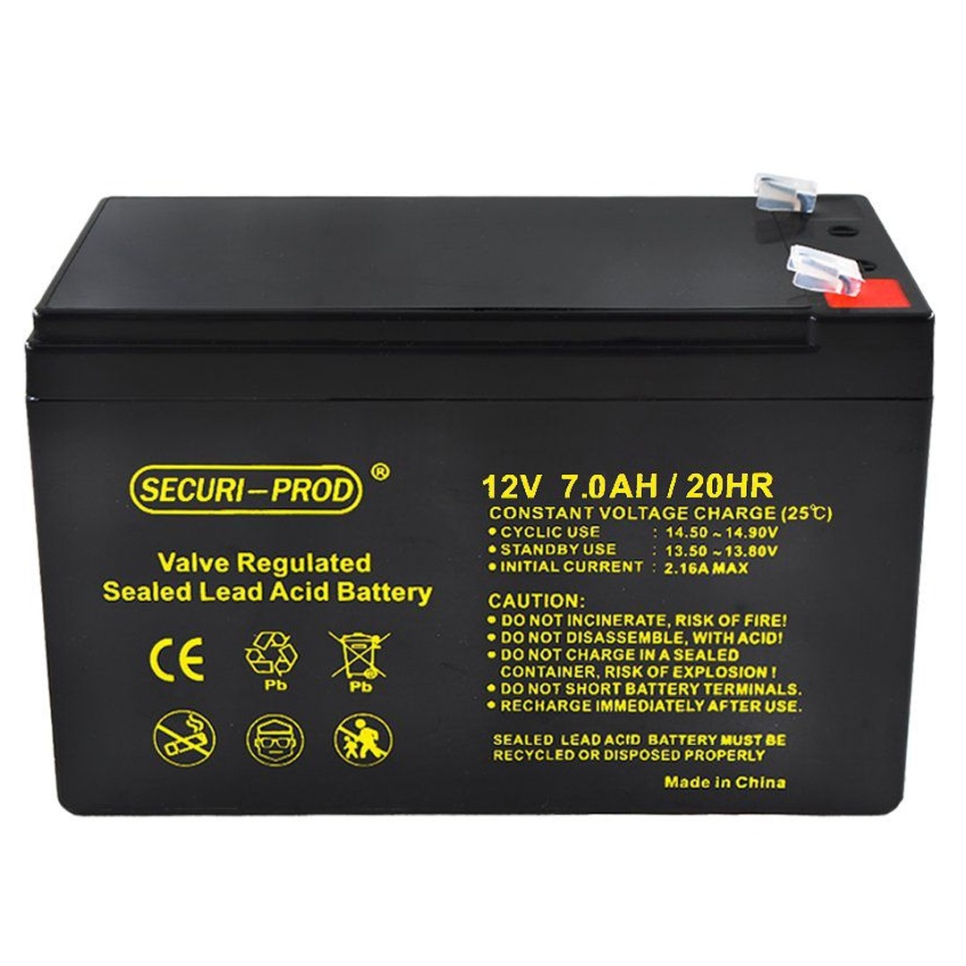 Securi Prod Battery For Backup Power 12v 7ah Saunderson Security