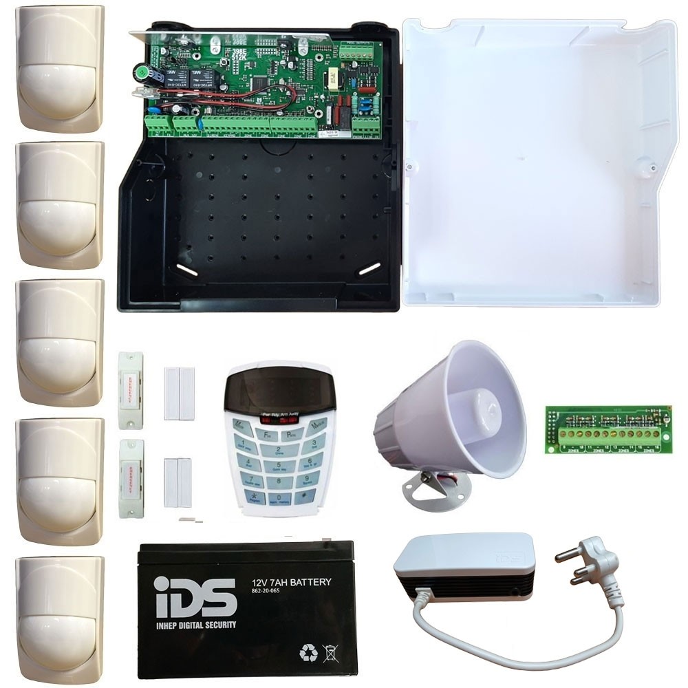 IDS X64 Alarm Kit 16 Zone With 5 PIR