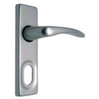 Union Waterbok Door Furniture 45mm Plate Oval AS