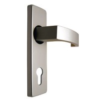 Union Sable Door Furniture On 45mm Plate Euro AS