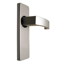Union Sable Door Furniture On 45mm Plate Latch AS