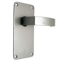 Union Sable Door Furniture On 76mm Plate Latch AS