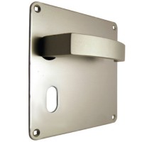 Union Sable Door Furniture On 152mm Plate Oval AS