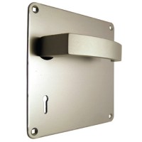 Union Sable Door Furniture On 152mm Plate Lock AS
