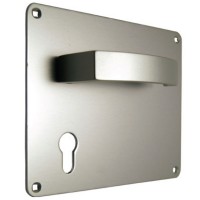 Union Sable Door Furniture On 178mm Plate Euro AS