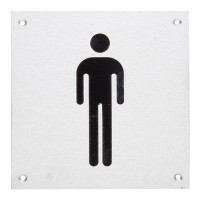 DORMA Male Signage Plate Square SS