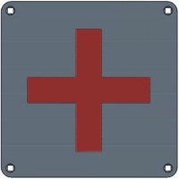 Union Engraved Plate First Aid SS