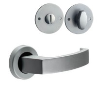 Union Sable Door Furniture On Rose WC AS