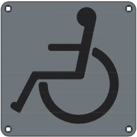 Union Engraved Plate Paraplegic WC SS