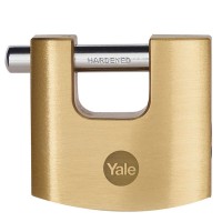 Yale Straight Shackle Brass Padlock 80mm